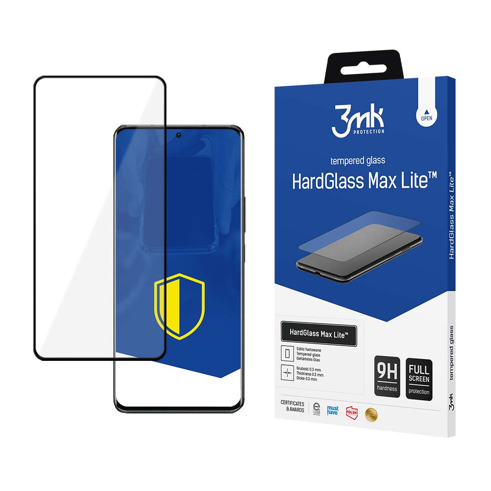 3mk HardGlass Max Lite 9H rūdīts stikls Xiaomi 13