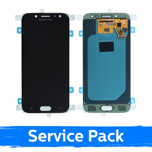 LCD Displejs Saderīgs ar Samsung J530 J5 Melns (Service Pack)