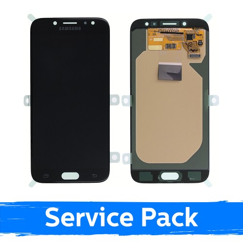 LCD Displejs Saderīgs ar Samsung J730 J7 Melns (Service Pack)