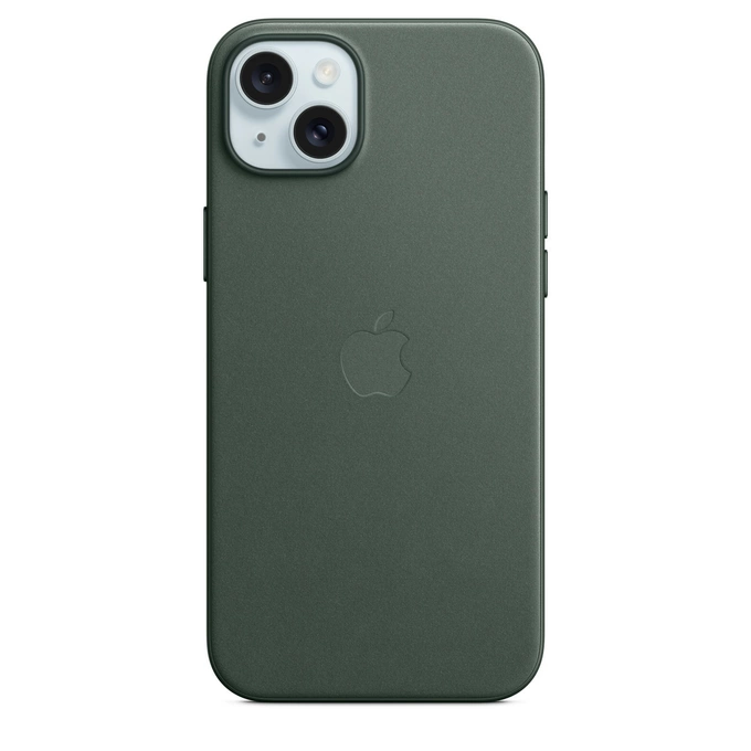 APPLE FINEWOVEN MACIŅŠ MT4F3ZM/A IPHONE 15 PLUS EVERGREEN ATVĒRTS IEPAKOJUMS