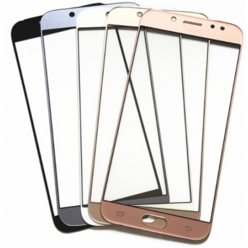 Outer Screen Glass Saderīgs ar Samsung J730 J7 2017 Sudrabs / Gaiši zils HQ