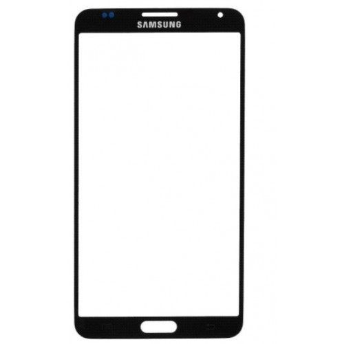Outer Screen Glass Saderīgs ar Samsung N9005 Note 3 Melns HQ