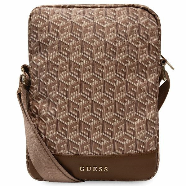 Guess soma GUTB10HGCFSEW 10" brūna GCube Stripe planšetes soma