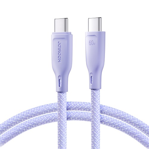 USB Kabelis Joyroom "SA34-CC3" violets "Type-C / Type-C" 100cm (līdz 60W)