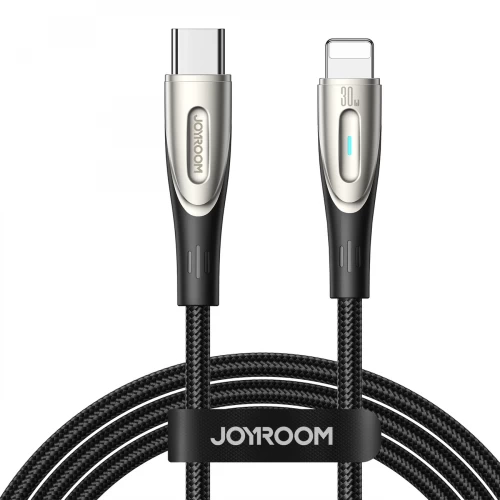 USB Kabelis Joyroom "SA27-CL3" melns "Type-C / Lightning" 120cm (līdz 30W)