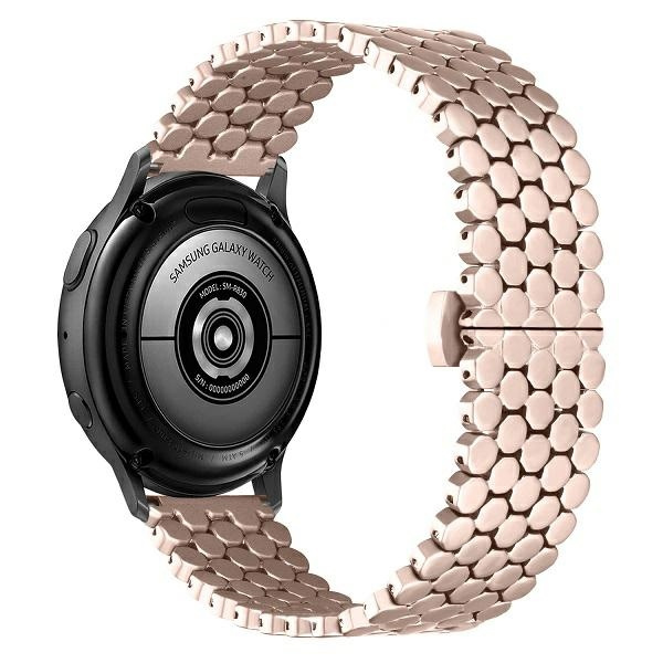 Beline siksniņa Watch 20mm Metal Honeycomb rozā-zelta box