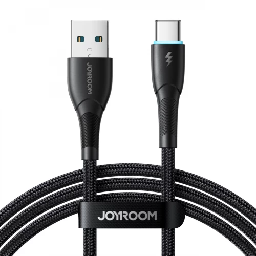 USB Kabelis Joyroom "SA32-AC3" Melns "Type-C" 100cm (līdz 3A)