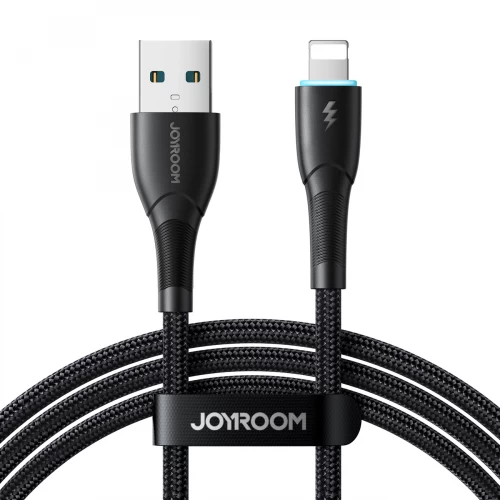 USB Kabelis Joyroom "SA32-AL3" Melns "Lightning" 100cm (līdz 3A)