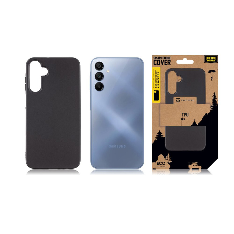 Tactical TPU Maciņš priekš Samsung Galaxy A15 4G/ A15 5G Melns