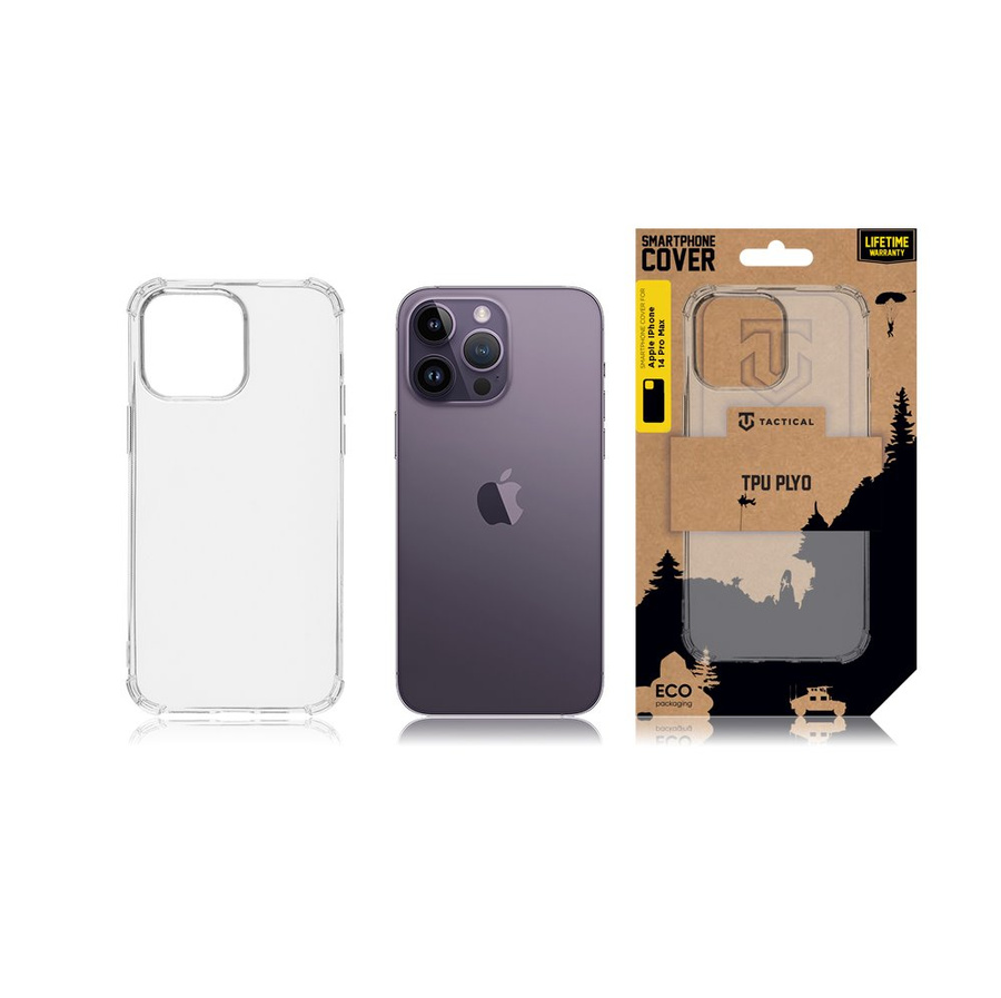 Tactical TPU Plyo Maciņš priekš Apple iPhone 14 Pro Max Caurspīdīgs