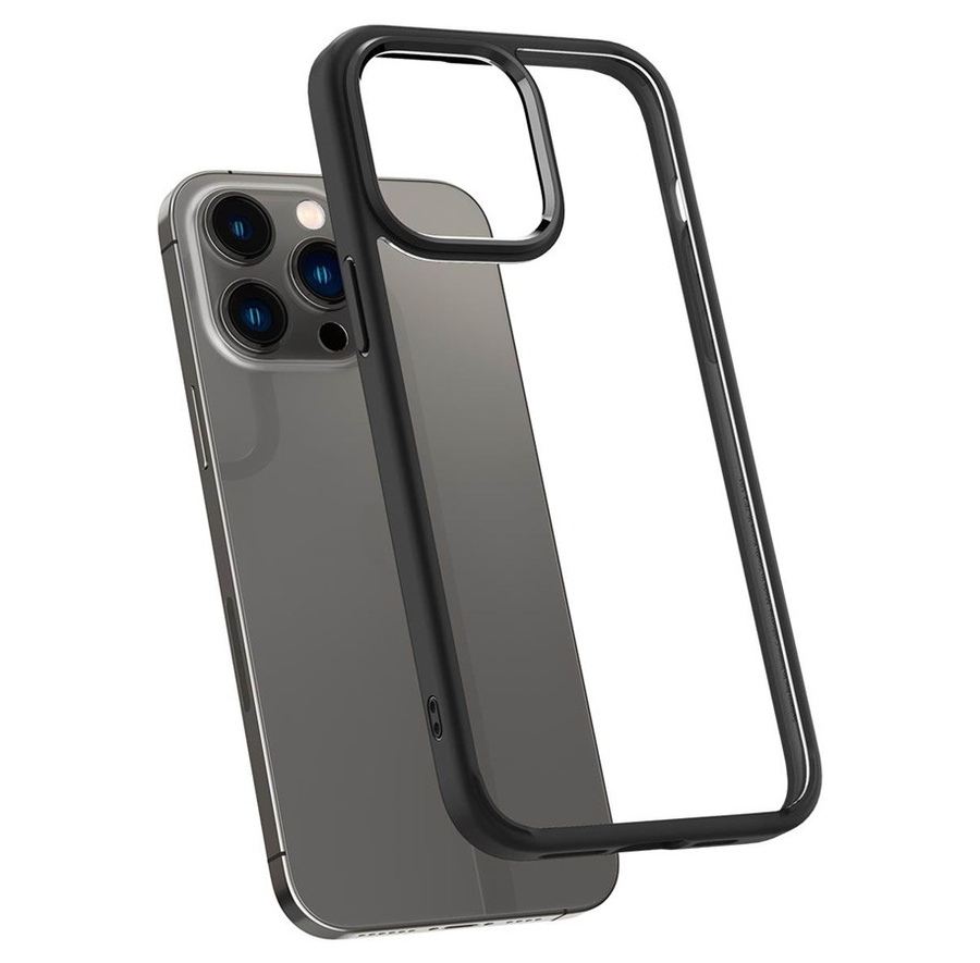 SPIGEN IPHONE 14 PRO MAX CRYSTAL ULTRA HYBRID MATĒTI MELNS (2022)