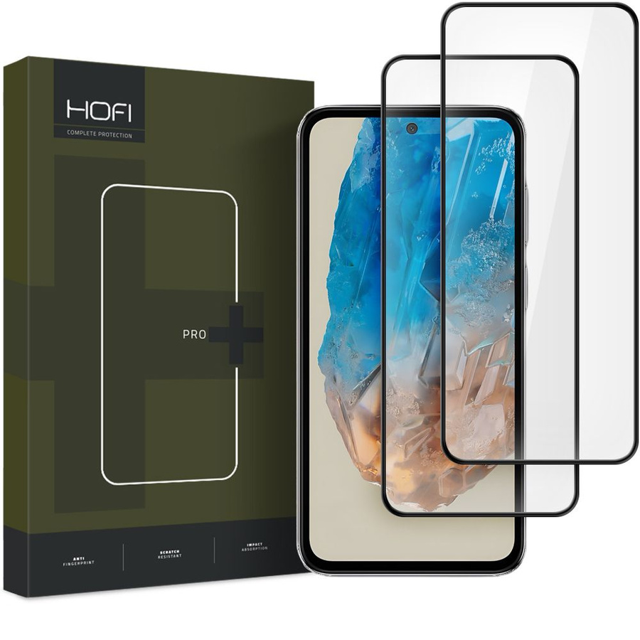 RŪDĪTS STIKLS HOFI GLASS PRO+ 2-PACK GALAXY M35 5G MELNS