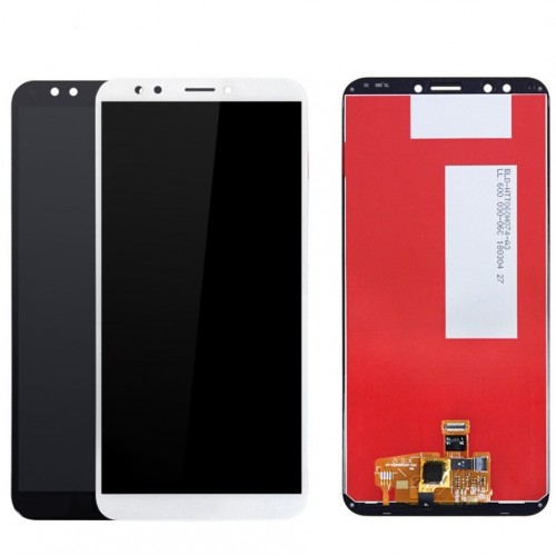 LCD Displejs Saderīgs ar Huawei Y7 2018 Melns HQ