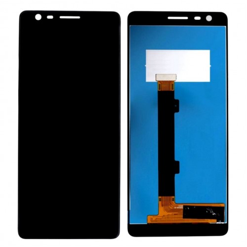 LCD Displejs Saderīgs ar Nokia 3.1 (Nokia 3 2018) Melns HQ