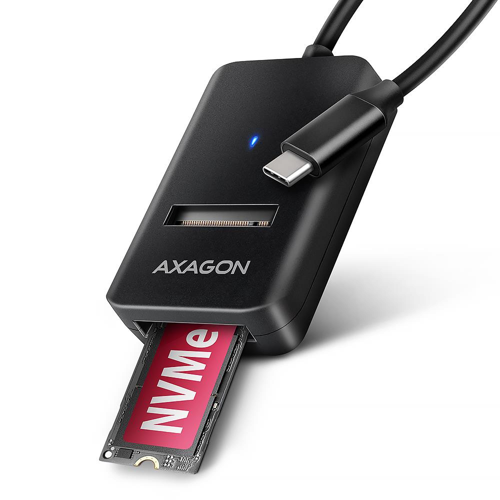 SSD diska USB-C M.2 10Gbps adapteris 0.1m ADM2-CM Axagon