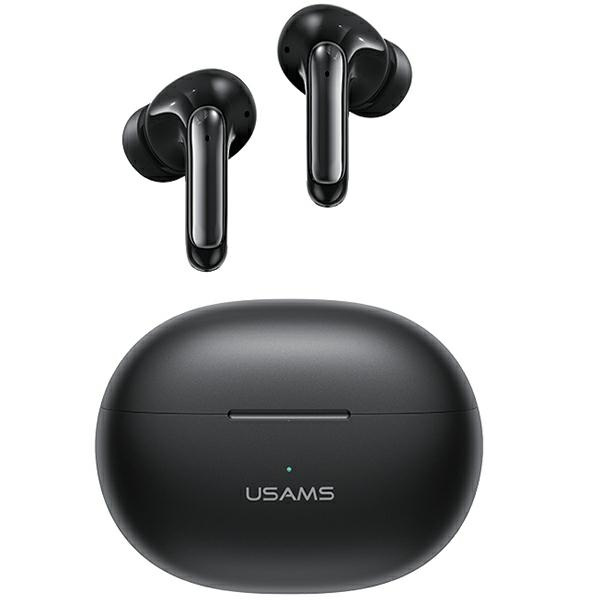 USAMS Austiņas Bluetooth 5.3 TWS X-Don Series Dual mic ENC bezvadu melns BHUXD01 (SAMS-XD18)