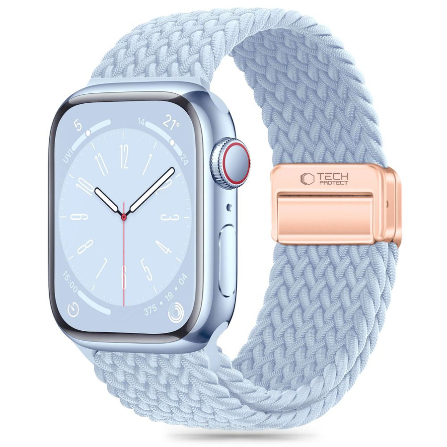 TECH-PROTECT NYLONMAG APPLE WATCH 4 / 5 / 6 / 7 / 8 / 9 / SE (38 / 40 / 41 MM) GAIŠI ZILS