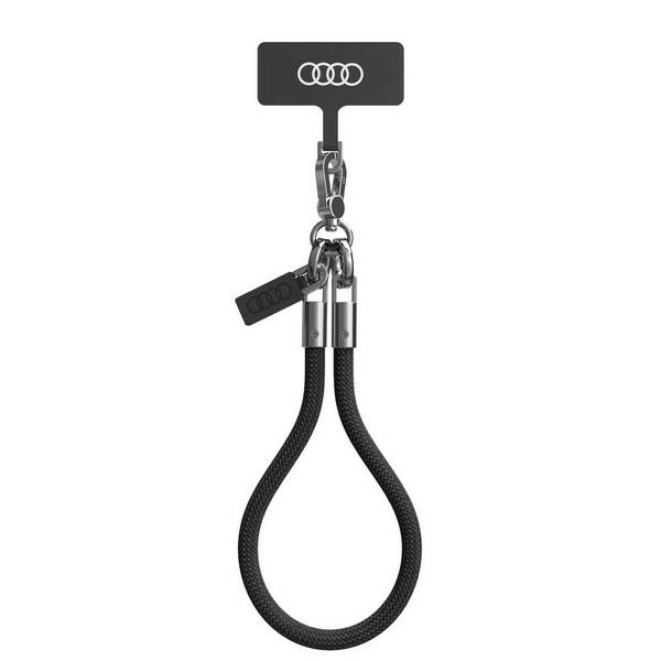 Audi universāla tālruņa siksniņa 28cm 8mm melna AU-HSL8-R8/D1-BK