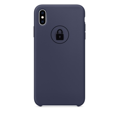 Phone Maciņš "Silicone Maciņš" priekš iPhone X (XS) / Midnight Zils / in package