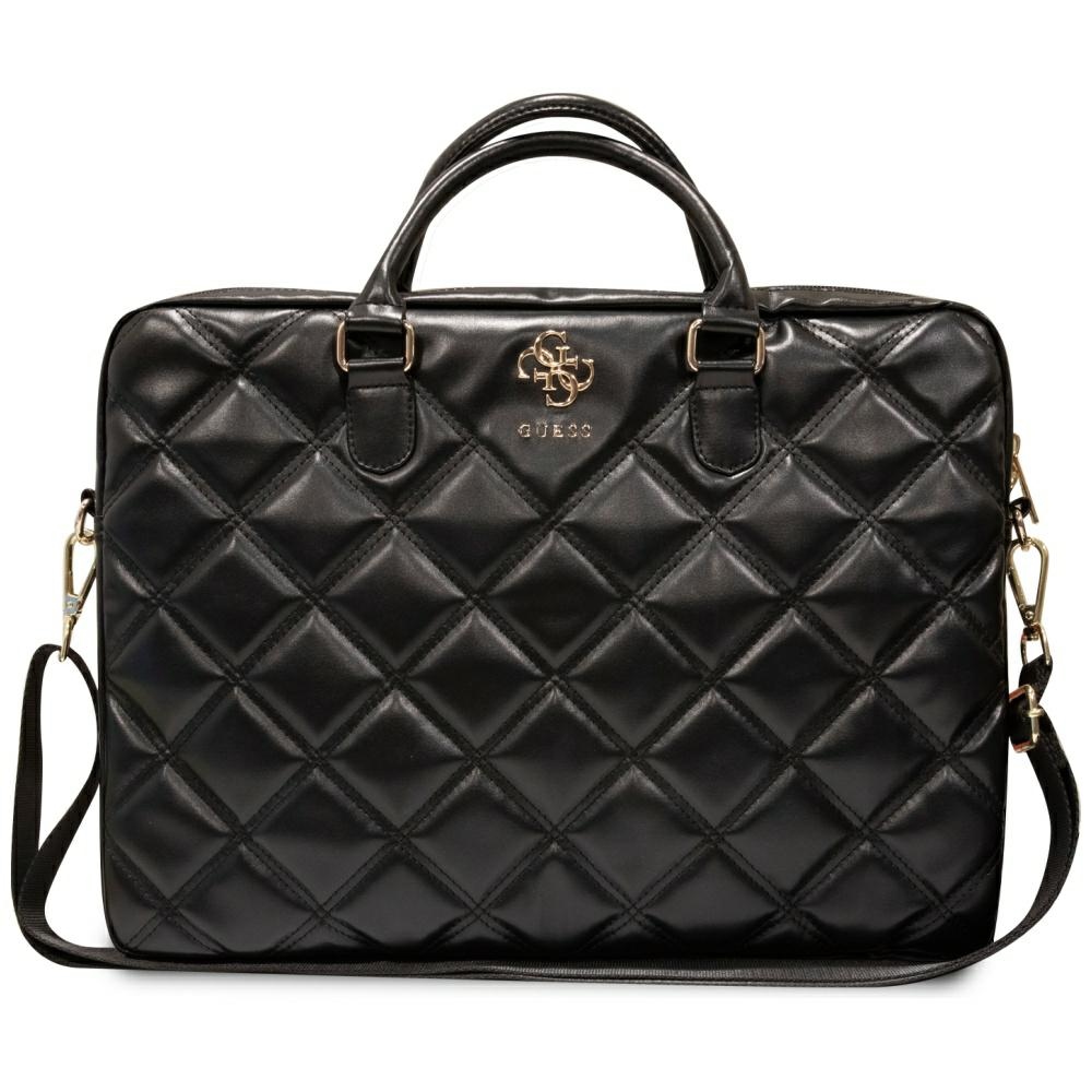 Guess 4G Quilted soma 16" klēpjdatoram - melns