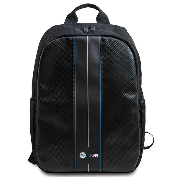 BMW Carbon un zilās svītras mugursoma 16" klēpjdatoram - melna