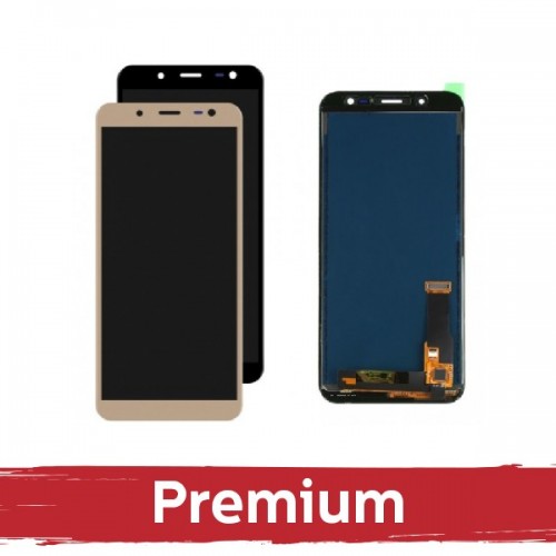 LCD Displejs Saderīgs ar Samsung J600 2018 J6 Melns OEM