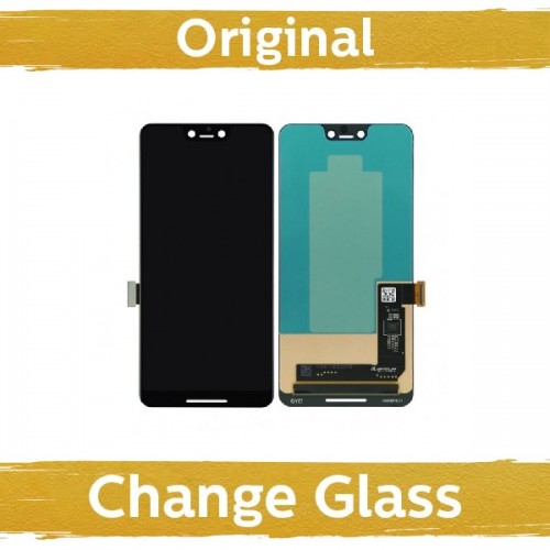 LCD Displejs Saderīgs ar Google Pixel 3 XL Melns (Renewed: China)
