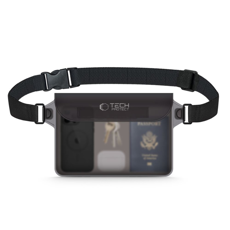 TECH-PROTECT UWP10 UNIVERSĀLS ŪDENSNECAURLAIDĪGS MACIŅŠ 10 INCH MELNS/CAURSPĪDĪGS