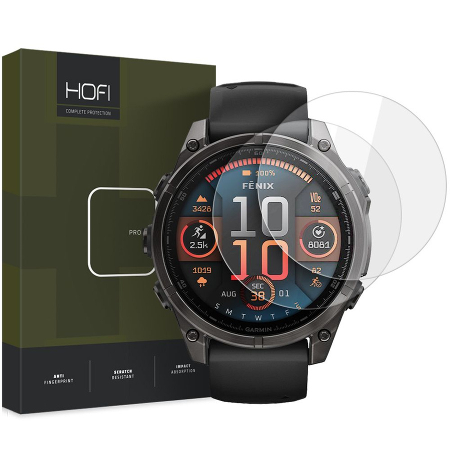 RŪDĪTS STIKLS HOFI GLASS PRO+ 2-PACK GARMIN FENIX 8 (47 MM) CAURSPĪDĪGS