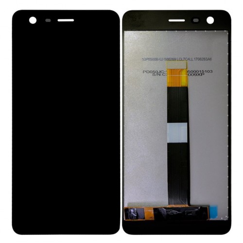 LCD Displejs Saderīgs ar Nokia 2 Melns HQ