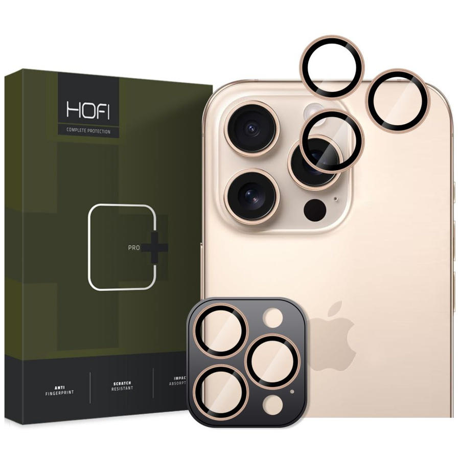 KAMERAS AIZSARGS HOFI CAMRING PRO+ IPHONE 16 PRO / 16 PRO MAX DESERT TITANIUM