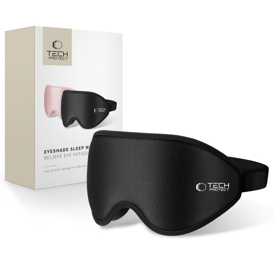 TECH-PROTECT EYESHADE MIEGA MASKA MATĒTS MELNS