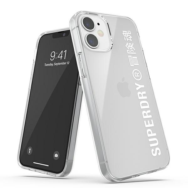 SuperDry Snap iPhone 12 mini Clear Case balts 42593