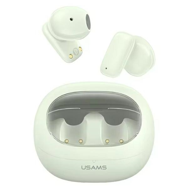 USAMS Austiņas Bluetooth 5.3 TWS TD Series bezvadu zaļš BHUTD04 (TD22)