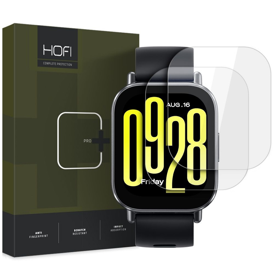 RŪDĪTS STIKLS HOFI GLASS PRO+ 2-PACK XIAOMI REDMI WATCH 5 ACTIVE CAURSPĪDĪGS