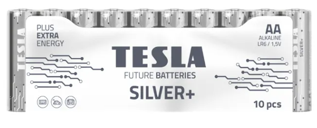 Baterija TESLA SILVER+ AA LR6 /10 gab.