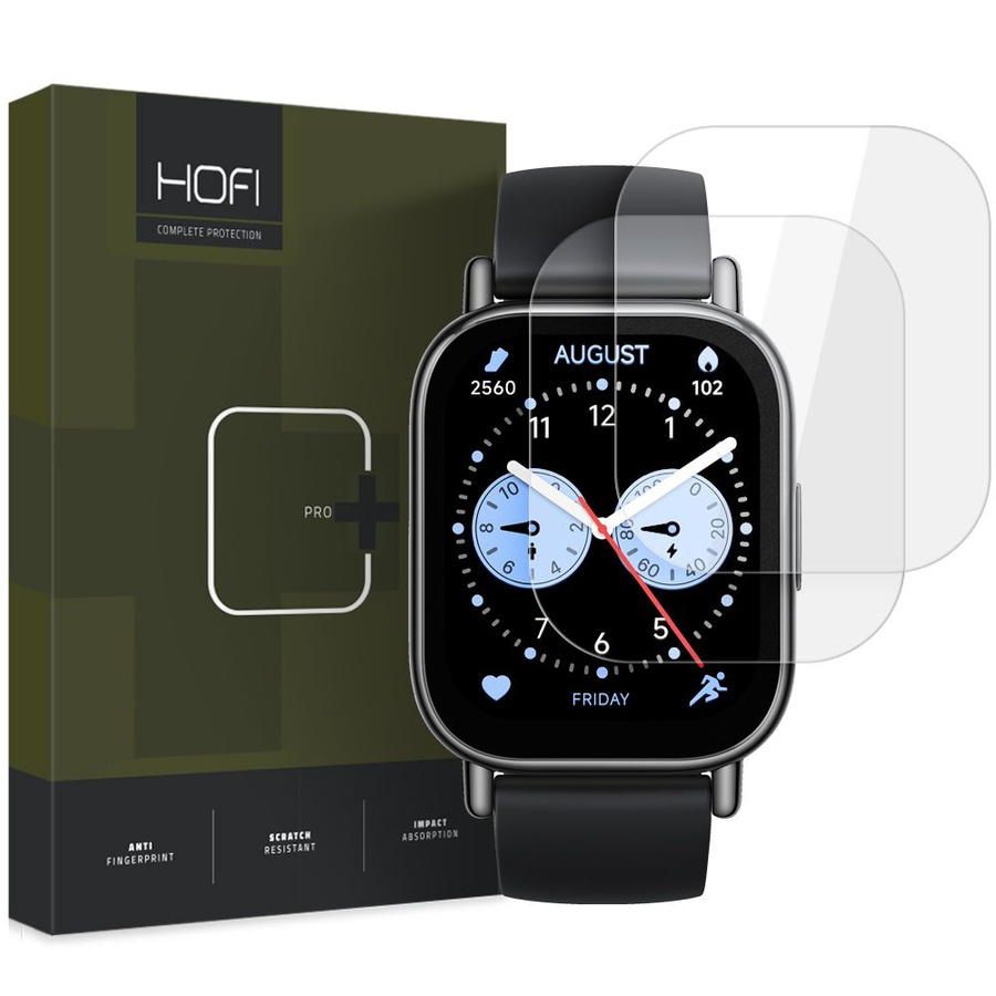 Rūdīts stikls HOFI GLASS PRO+ 2-PACK XIAOMI REDMI WATCH 5 LITE CAURSPĪDĪGS