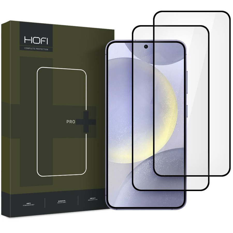 Rūdīts stikls HOFI GLASS PRO+ 2-PACK GALAXY S25+ PLUS melns