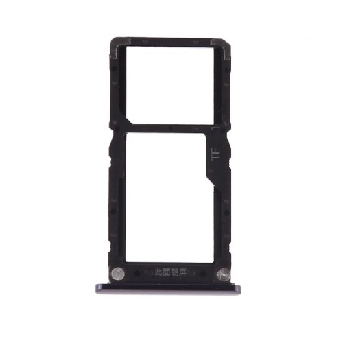 SIM Holder Saderīgs ar Xiaomi Mi 8 Lite SIM card holder Melns