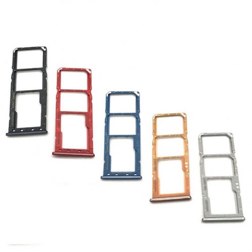 SIM Holder Saderīgs ar Samsung A305 A30 2019 SIM card holder Melns