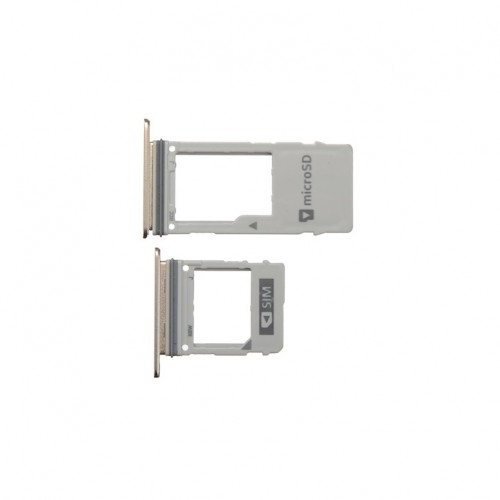SIM Holder Saderīgs ar Samsung A530 A8 2018 SIM card holder Zeltains (1 SIM)