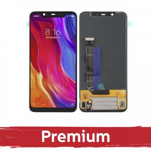 LCD Displejs Saderīgs ar Xiaomi Mi 8 Melns OEM