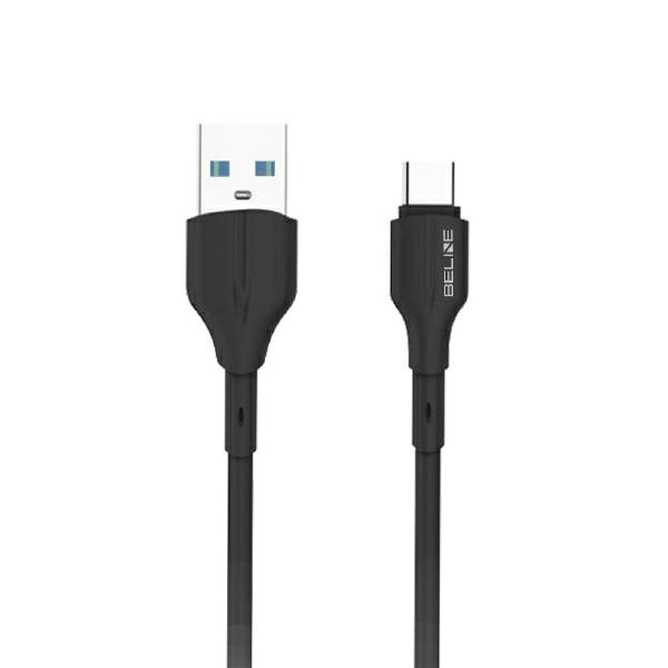 Beline Kabelis 25W USB-A/USB-C 1m melns BLNCBC01