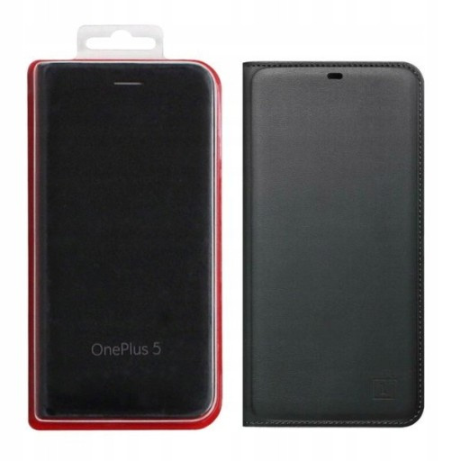 OnePlus 5 atvērams maciņš (melns) Bojāts iepakojums