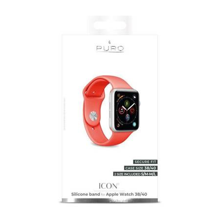 PURO ICON siksniņa Apple Watch 38/40 mm (koraļļu)