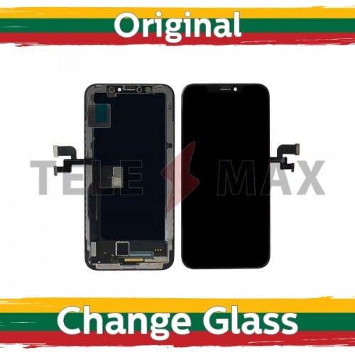 LCD ekrāns saderīgs ar iPhone XS melns (Atjaunots: Telemax)