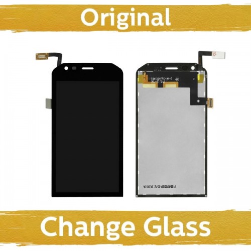 LCD Displejs Saderīgs ar CAT / Caterpillar S40 Melns (Renewed: China)