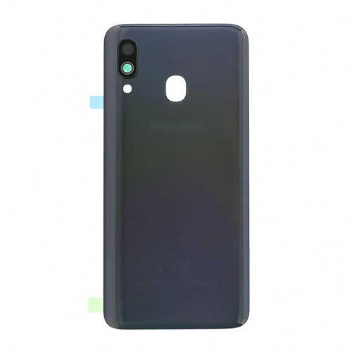 Aizmugurējais vāciņš Saderīgs ar Samsung A405 A40 2019 Melns HQ