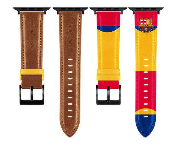 FC Barcelona Apple Watch Band Īsta āda 49" OCFCBAWBMF49 MF
