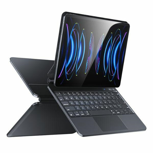 USAMS aizsargmaciņš ar tastatūru iPad Pro 12,9" melns Miaoke Series IPP12MG01 (US-BH876)
